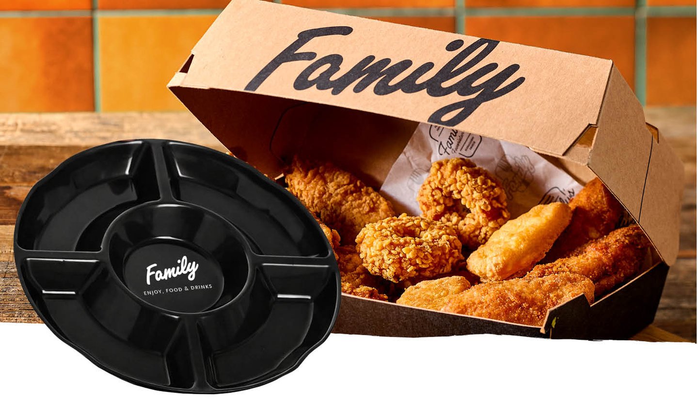 Family WK actie met frites, snacks en Family snackschaal.